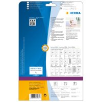 Herma Etiketten für CD Maxi permanent haftend Ø 116/41 mm weiss 25 Bl 50 Etik. LaserInkCopy