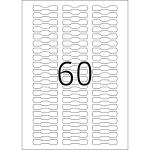 Herma Etiketten für Schmuck permanent haftend nicht klebender Steg 49 x 10 mm weiss 25 Bl 1500 Etik. LaserInkCopy