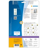 Herma Ordnerrückenschilder zum Einstecken 190 x 30 mm weiss Karton 25 Bl 225 Stück LaserInkCopy