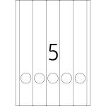 Etikett 38x297mm Ordner grün A4 100Et 20Bl 5Et Bl LaserInkCopy