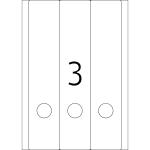 Herma Ordnerrückenschilder permanent haftend 297 x 61 mm weiss 25 Bl 75 Etik. LaserInkCopy