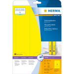 Herma Ordnerrückenschilder permanent 297 x 61 mm gelb 20 Bl 60 Etik.