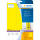 Herma Ordnerrückenschilder permanent 297 x 61 mm gelb 20 Bl 60 Etik.