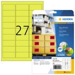 Herma Etiketten permanent haftend 63,5 x 29,6 mm neongelb...