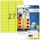 Herma Etiketten permanent haftend 63,5 x 29,6 mm neongelb 20 Bl 540 Etik. LaserCopy