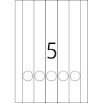 Herma Ordnerrückenschilder permanent 297 x 34 mm weiss 25 Bl 125 Etik.