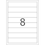 Herma Ordnerrückenschilder permanent 192 x 34 mm weiss 25 Bl 200 Etik.