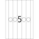 Herma Ordnerrückenschilder permanent haftend 297 x 34 mm weiss für Hängeordner 25 Bl 125 Etik. LaserInkCopy