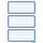 Herma Schuletiketten 82 x 36 mm Blauer Rand 6 Bl 18 Etik.