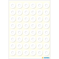 Herma Verstärkungsringe selbstklebend Ø 12 mm Kunststoff-Folie 240 Stück weiss