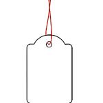 HERMA Hängeetikett 25 x 38 mm (B x H) Karton weiß 1.000 Etik./Pack.