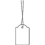 Herma Hängeetiketten 25 x 38 mm weiss mit weißem Faden 1000 Stück Handbeschriftung