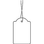 Herma Hängeetiketten 32 x 50 mm weiss mit weißem Faden 1000 Stück Handbeschriftung