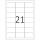 Herma Etiketten permanent haftend 63,5 x 38,1 mm Folie transparent klar wetterfest 25 Bl 525 Etik. LaserCopy