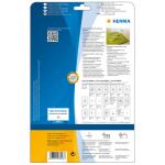 Herma Etiketten permanent haftend 96 x 50,8 mm Folie transparent klar wetterfest 25 Bl 250 Etik. LaserCopy