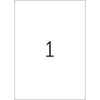 Herma Etiketten permanent haftend 210 x 297 mm Folie transparent klar wetterfest 25 Bl 25 Etik. LaserCopy