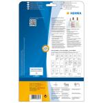 Herma Etiketten permanent haftend Ø 40 mm Folie transparent klar wetterfest 25 Bl 600 Etik. LaserCopy