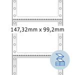 Herma Computeretiketten endlos, permanent haftend 147,32...