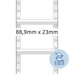 Herma Computeretiketten , permanent 88,9 x 23 mm weiss 2000 Etik.