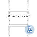 Herma Computeretiketten, permanent 88,9 x 35,7 mm weiss 2000 Etik.