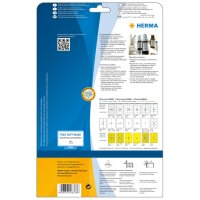 Herma Etiketten stark haftend 37 x 25 mm Folie weiss strapazierfähig 25 Bl 1250 Etik. LaserCopy