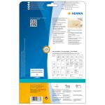 Herma Etiketten für Adressen permanent haftend 63,5 x 38,1 mm Folie transparent matt wetterfest 25 Bl 525 Etik. LaserCopy