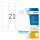 Herma Etiketten für Adressen permanent haftend 63,5 x 38,1 mm Folie transparent matt wetterfest 25 Bl 525 Etik. LaserCopy