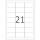 Herma Etiketten für Adressen permanent haftend 63,5 x 38,1 mm Folie transparent matt wetterfest 25 Bl 525 Etik. LaserCopy