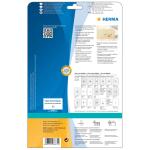 Herma Etiketten für Adressen permanent haftend 99,1 x 38,1 mm Folie transparent matt wetterfest 25 Bl 350 Etik. LaserCopy