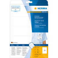 Herma Namensschilder zum Einstecken 90 x 54 mm Karton...