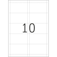 Herma Namensschilder zum Einstecken 90 x 54 mm Karton weiss 25 Bl 250 Stück LaserInkCopy
