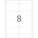 Herma Namensschilder zum Einstecken 190 x 60 mm Karton weiss 25 Bl 200 Stück LaserInkCopy