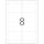 Herma Namensschilder zum Einstecken 190 x 60 mm Karton weiss 25 Bl 200 Stück LaserInkCopy