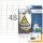 Herma Etiketten für Outdoor stark haftend 45,7 x 21,2 mm weiss Folie wetterfest 10 Bl 480 Etik. LaserCopy