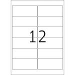Herma Etiketten für Outdoor stark haftend 99,1 x 42,3 mm weiss Folie wetterfest 10 Bl 120 Etik. LaserCopy