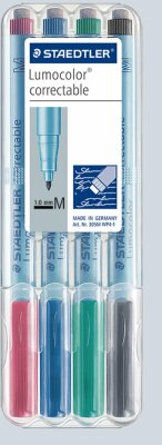 Staedtler Folienstift Lumocolor correct.M 4ST
