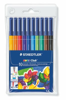 Staedtler Fasermaler Noris 10ST WP-Etui