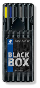 Schreibgeräteset triplus® mobile Office, Box schwarz