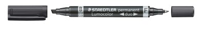 Staedtler Zweispitzmarker Lumocolor perm schw