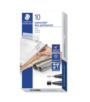 Staedtler Zweispitzmarker Lumocolor perm schw