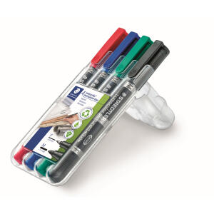 Staedtler Zweispitzm. Lumo. perm. duo 4St Box