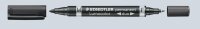 Staedtler Zweispitzmarker Lumocolor perm schw