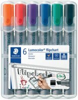 Staedtler Flipchartmarker Lumocolor 6St Box