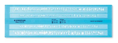 Staedtler Schriftschablone 3,5mm + 5mm
