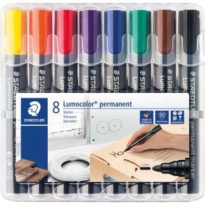 Staedtler Marker Lumocolor permanent 8St Box