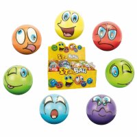 Happy Face Antistressball Ø 6cm, farblich sortiert