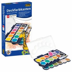 Idena Deckfarbkasten 24er 1 Tube Deckweiß