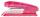 Idena 331120 Heftgerät aus Kunststoff, transluzent, rot