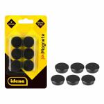 Idena 377028 - Magnete, 6 Stück, Durchmesser 24 mm,...
