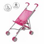 Idena Puppenbuggy pink zusammenklappbar -...